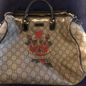 Gucci Tattoo Heart Joy Boston Bag
